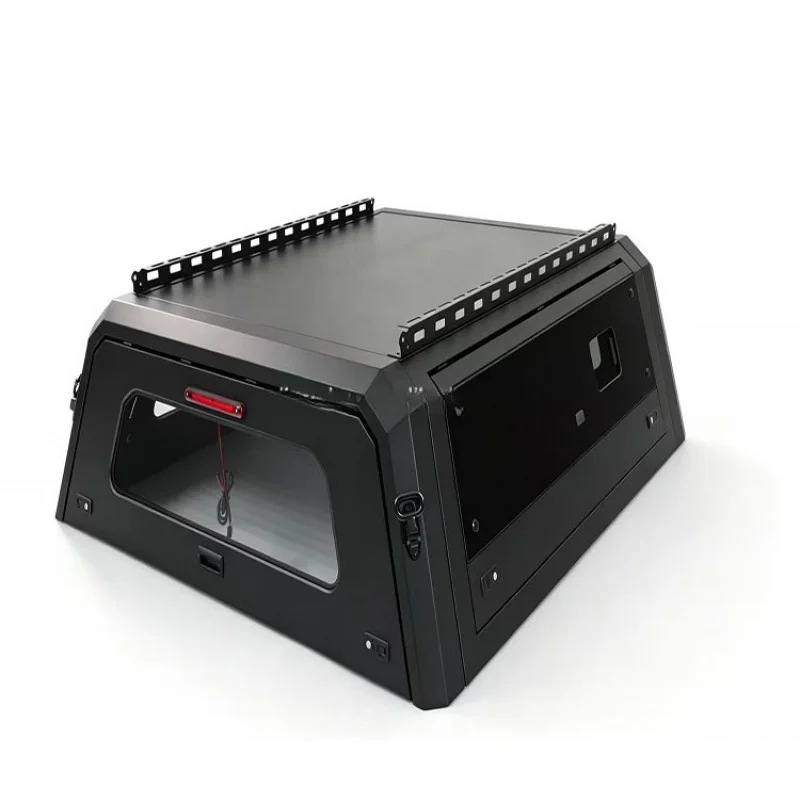 Durable Aluminum Alloy Lockable High Profile Pickup Truck Canopy Full Waterproof Easy No-Drill Installation Custom Fit Truck Bed