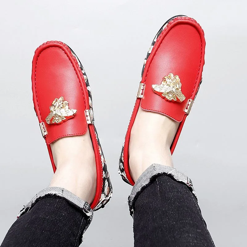 Coiffeur رجل السائقين أحذية خفيفة بدون كعب للرجل الإيطالية الفاخرة أحذية مصممين امرأة عادية فراشة مكتب الانزلاق على المتسكعون hombre