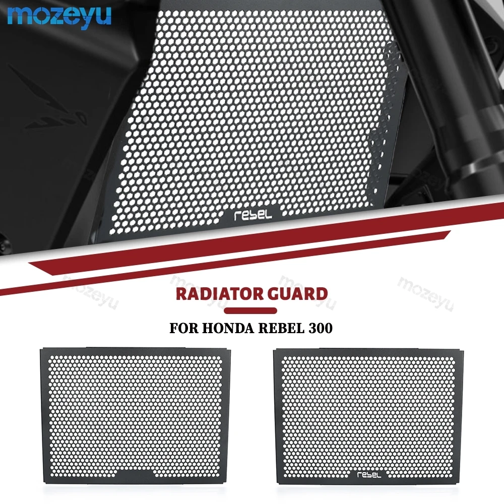 

For Honda Rebel CM300 CM500 CMX300 CMX500 CL250 CL300 CL500 2017-2026 Radiator Grille Guard Part Protection Cover Protector