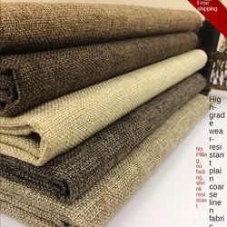 Thickening Burlap Fine Linen Cotton Linen Tablecloth Sofa Fabric Canvas Coarse Linen Fabric DIY Home Decoration Sewing Fabric