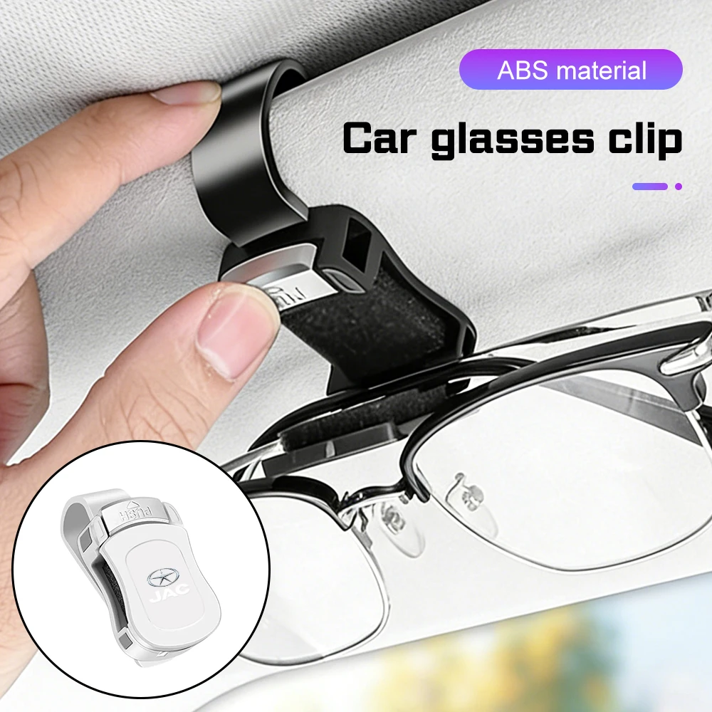 Clipe para óculos de sol para viseira de carro, suporte para óculos, acessórios ABS para JAC Refine J3 J2 S5 A5 J5 J6 J4 Vapour S2 T8