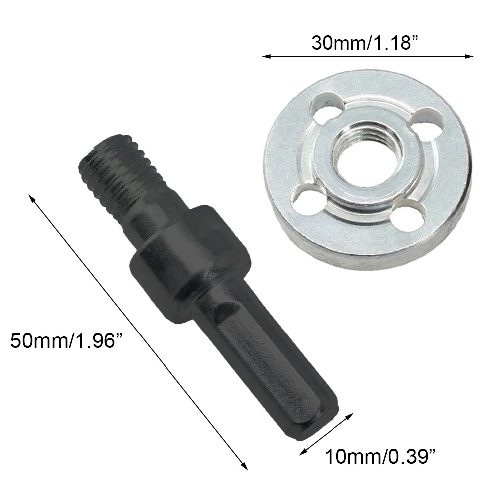 Imagem -03 - Broca Elétrica para Angle Grinder Converter Conexão Rod Adapter Pressure Plate Ferramentas Elétricas Acessórios 10 mm Pcs