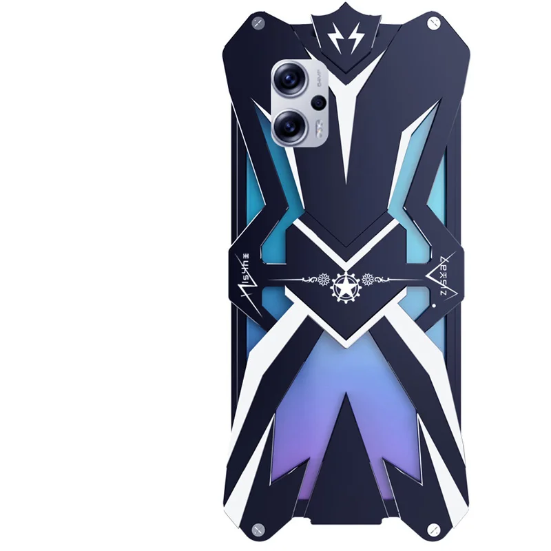 Original Zimon Luxury Thor Heavy Duty Armor Metal Aluminum Mobile Phone Case Covers For Xiaomi Redmi Note 11e 11t Pro Plus Cover