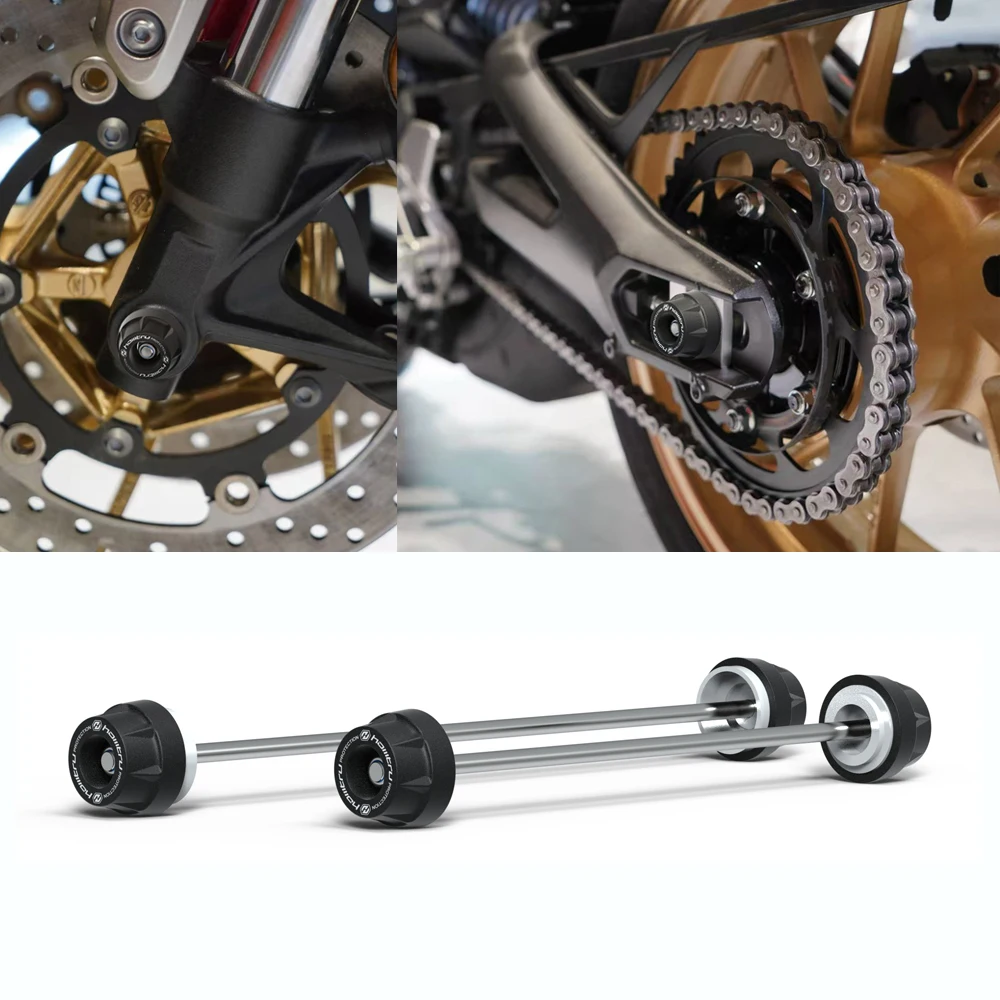 Motorcycle Wheel Spindle Protection Cover Set - Durable Cover for Enhanced Safety For YAMAHA MT-09 XSR900 Tracer 9 2021-2025