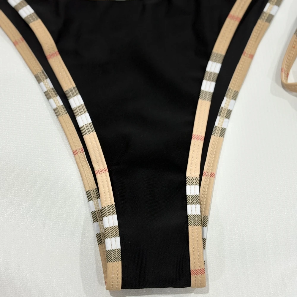 แบรนด์หรูออกแบบลาย Halter บิกินี่ผู้หญิงชุดว่ายน้ําชุดว่ายน้ําหญิงชุดบิกินี่สองชิ้นชุดว่ายน้ําเซ็กซี่ชุดว่ายน้ํา Beach Wear