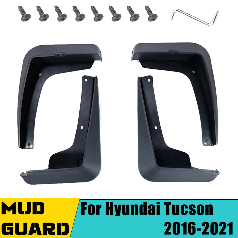 

4 PCS Car Mudguard Mud Flaps For Hyundai Tucson TL 2016-2021 2017 2018 2019 2020 Auto Splash Flap Guard Rear Fender Accessories