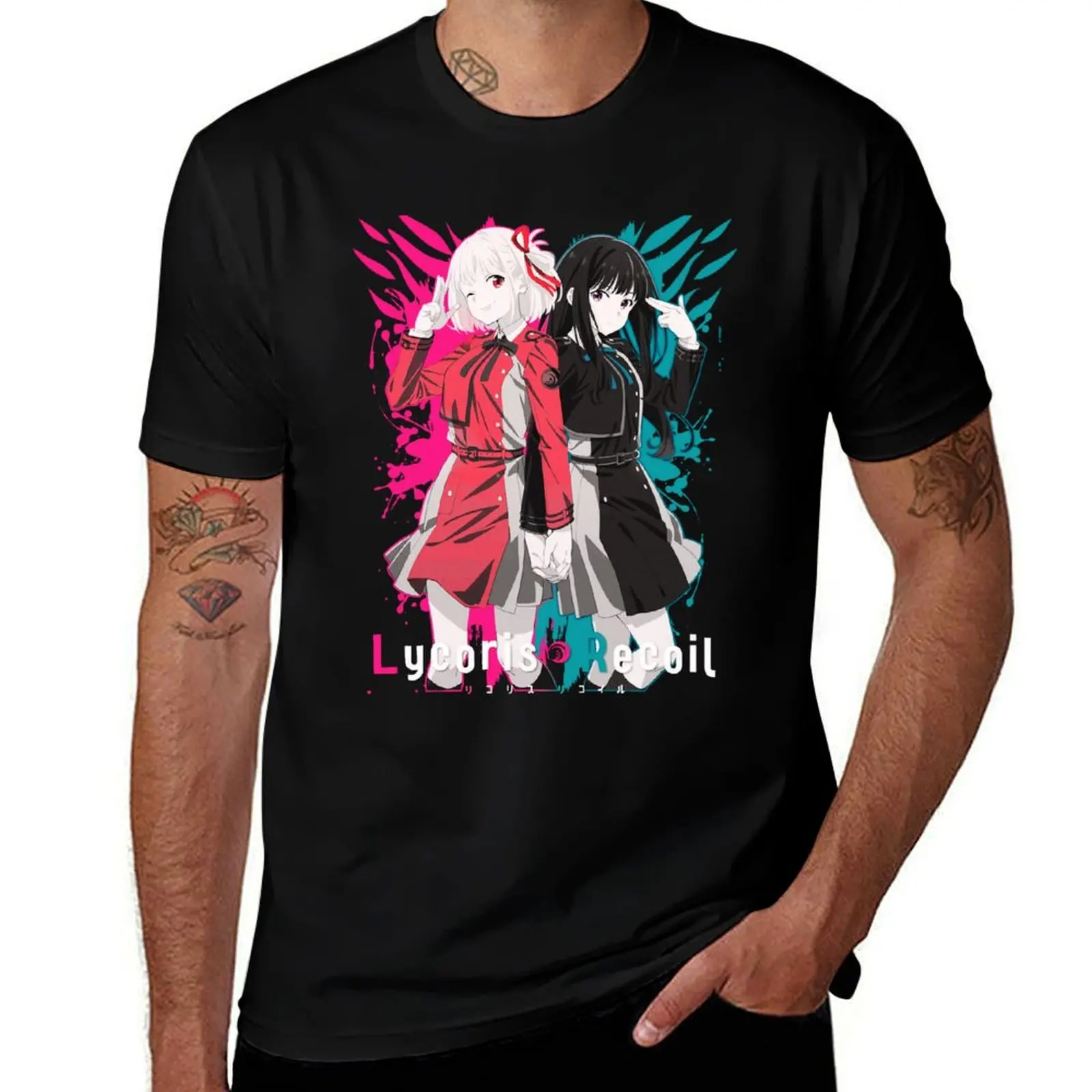 Lycoris Recoil Tshirt T-Shirt Summer Holiday T-Shirt