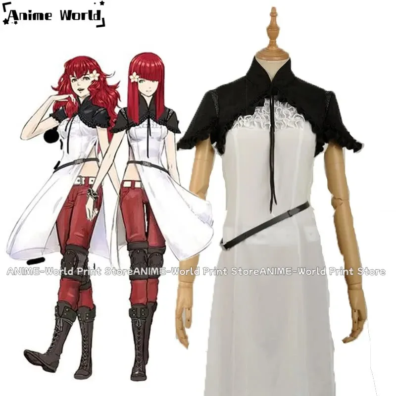 《Нестандартный размер》Видеоигра Nier Mechanical Era Devola Popola Red Game Костюмы для косплея