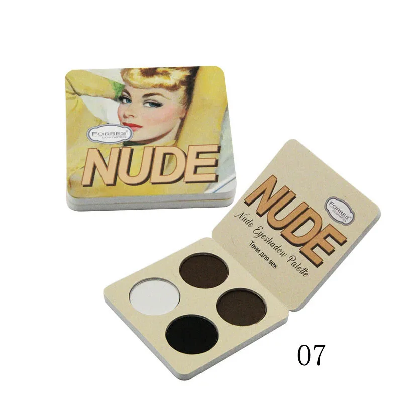 Makeup Matte Eye Shadow Palette 4 Color The Nude Balm Minerals Powder Pigments Cosmetics Glitter Eyeshadow Make Up Palette