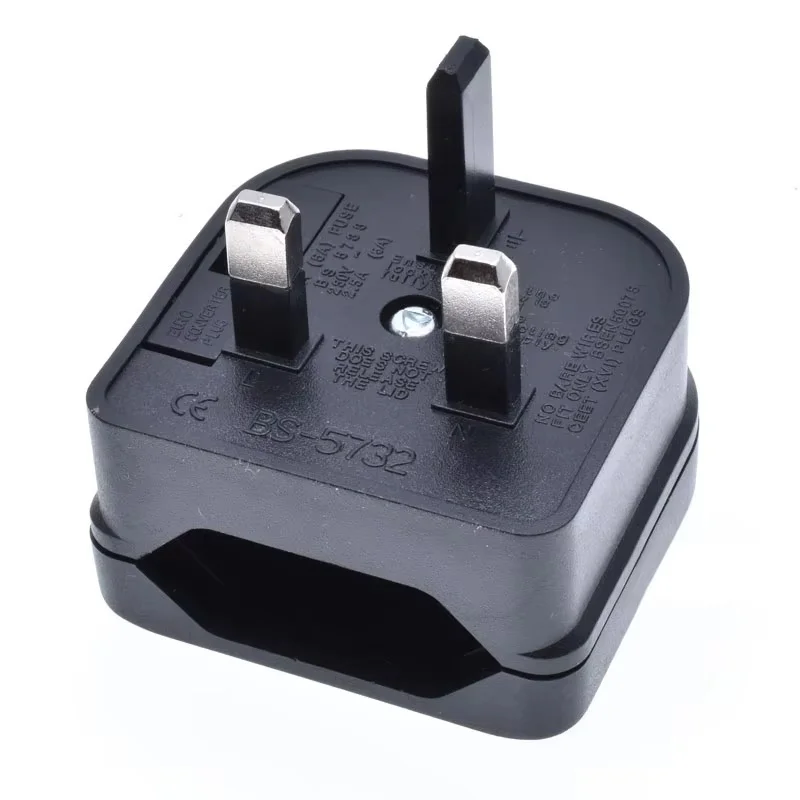 European 2 Pin To UK 3 Pin Plug Power Socket 3A/5A/13A Eu To Uk Plug Travel Adapter Converter Power Charger Power Socket Outlet