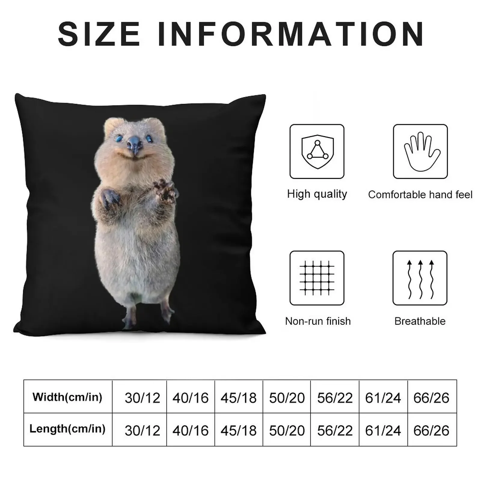 Quokka Throw Pillow Cushion Child Christmas Pillowcase pillow