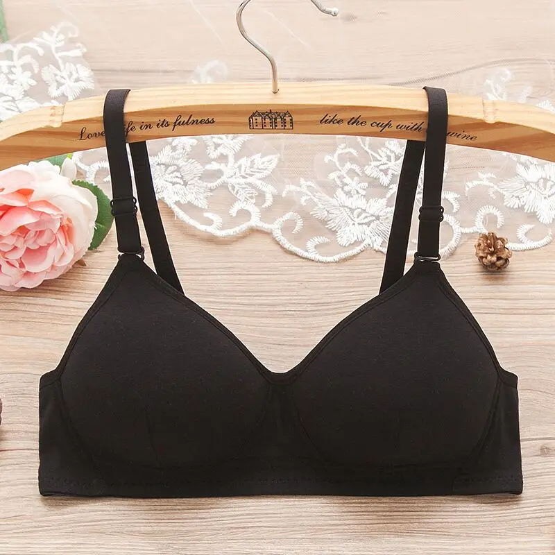 Girls First Wireless Training Bra Teenage Girl Underwear Teen Children Thin Cup Bra 12-18Y Youth Small Breast Bra