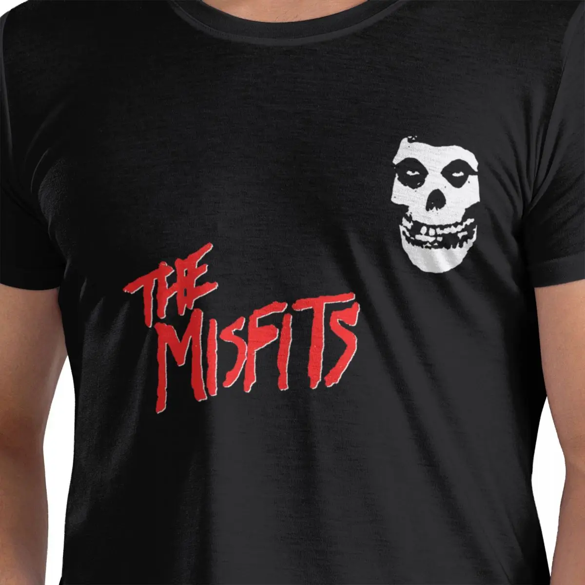 

Misfits Skull футболка из 100% хлопка, мужские забавные футболки, мужские футболки с круглым вырезом и коротким рукавом, S-6XL