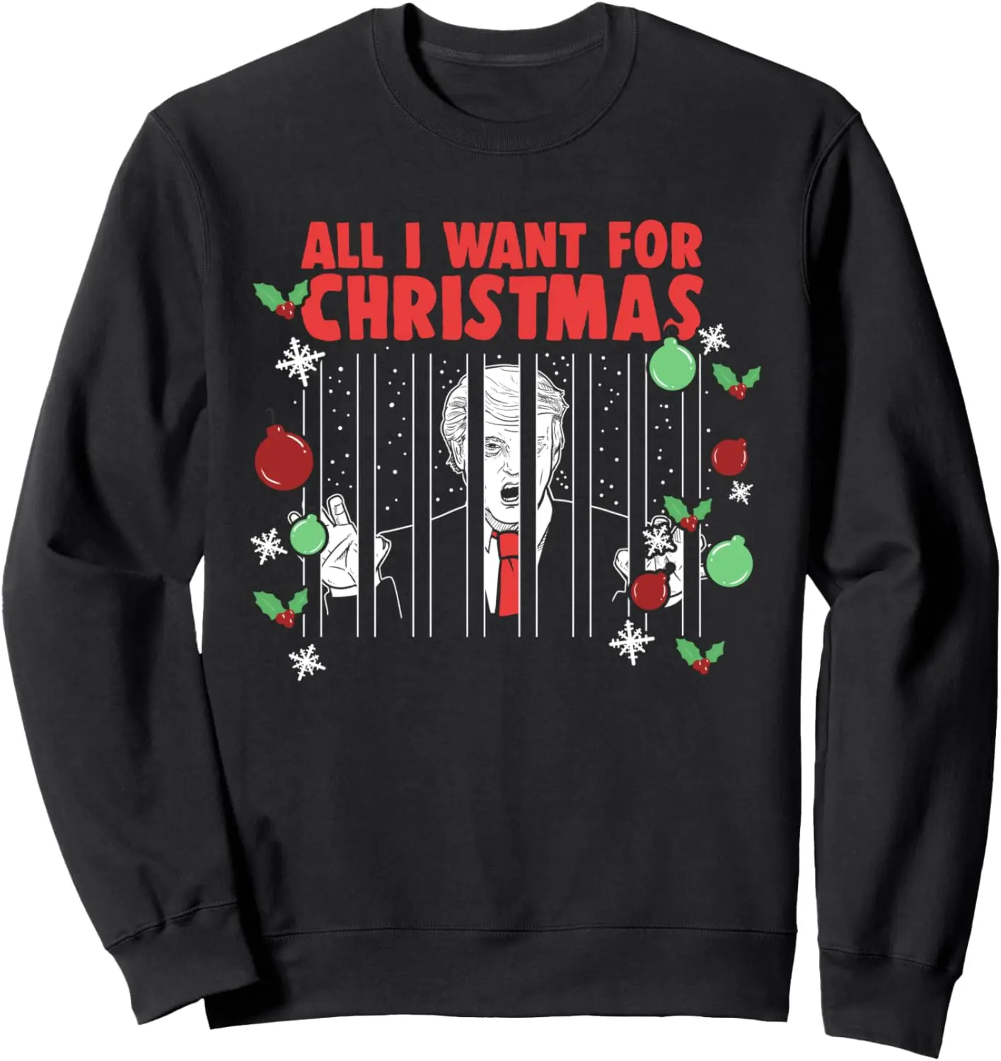 All I Want For Christmas | Anti Trump | Prison Jail Sweatshirt