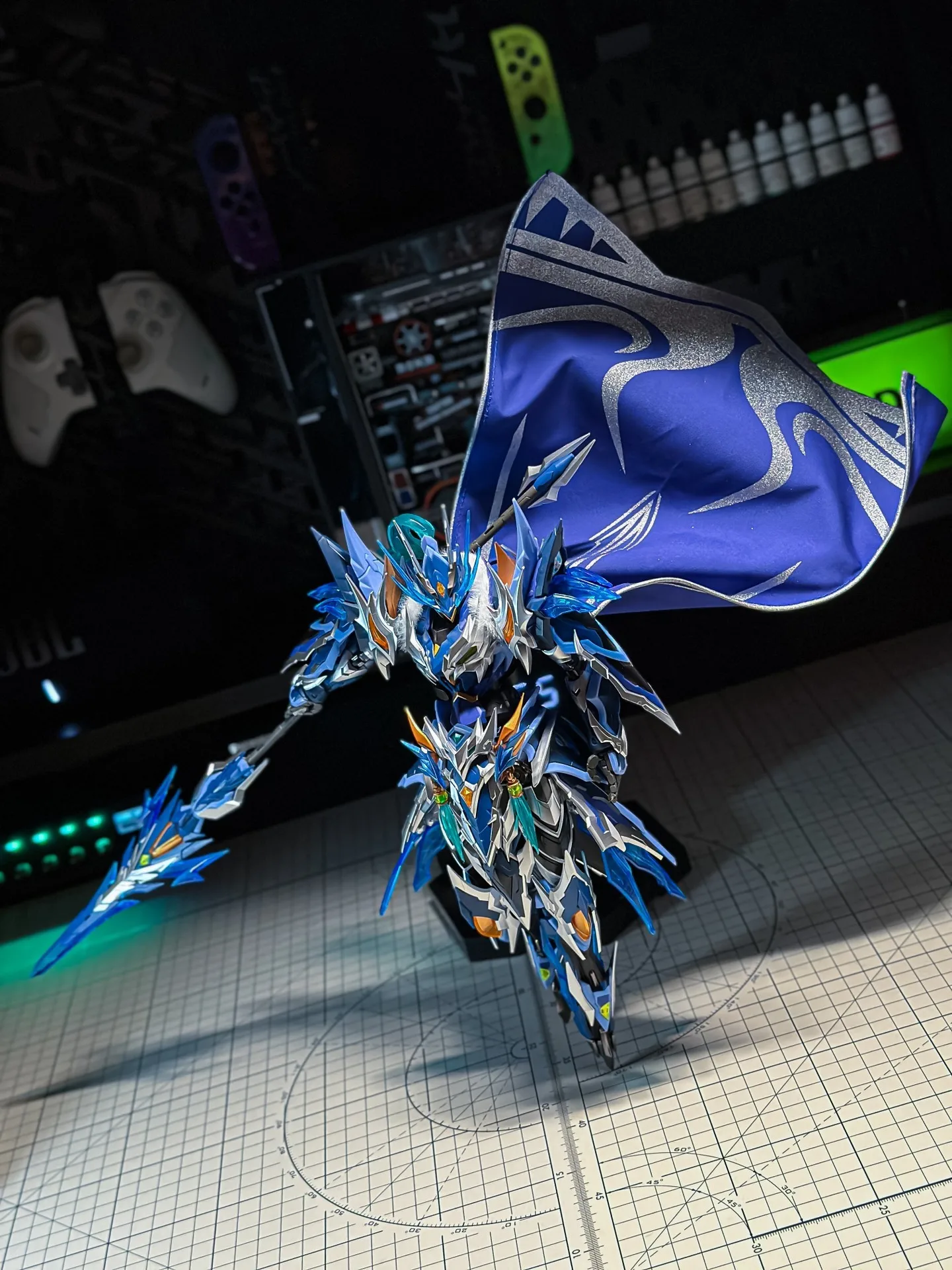 اليدوية موتور النووية المدرعة Guochuang Mecha Zhao Yun التنين عباءة عامة المشهد الملحقات للجندي عمل نموذج لجسم