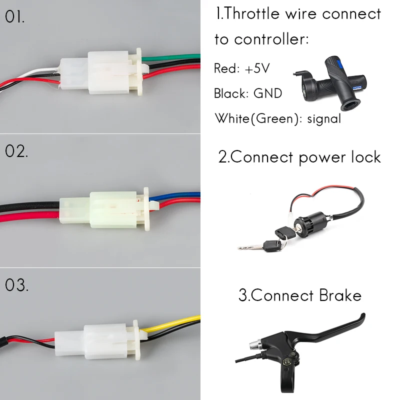 DC Brush Motor Controller para bicicleta elétrica, controlador de velocidade para motor escovado, peças de bicicleta, 36V, 48V, 1000W, 30A