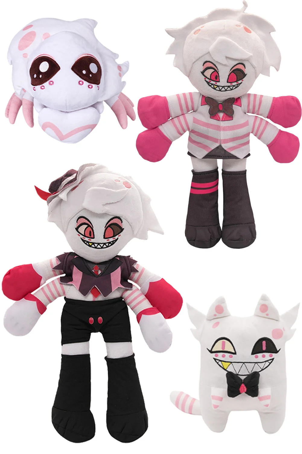 Spider Cat Form Angel Dust Cosplay Soft Plush Plushies Anime Cartoon Hell Inn Fantasy Figurine puntelli regali di compleanno di natale mascotte