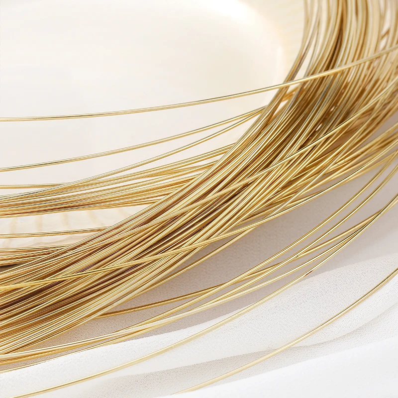 5Meters bulk fine gold silver copper wire 0.3/0.5/0.6/0.8mm DIY hand made jewelry connection winding accessories material