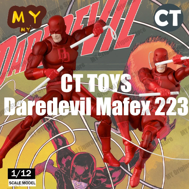 

NEW CT Toys Daredevil Mafex 223 Figure SHF Daredevil Comic Action Figure PVC Figurine Statue Model Colletion Gift