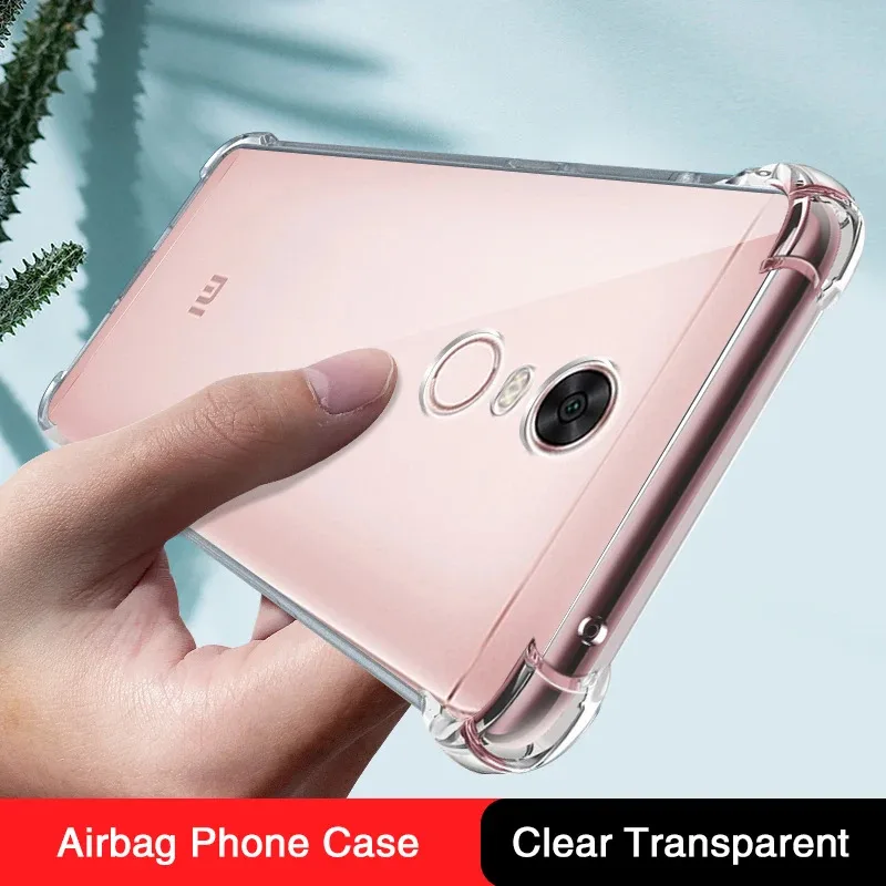 Funda fina de silicona suave para Xiaomi Redmi Note4 Note 4 4X Airbag Global, funda Original transparente de alta calidad, accesorios para teléfono