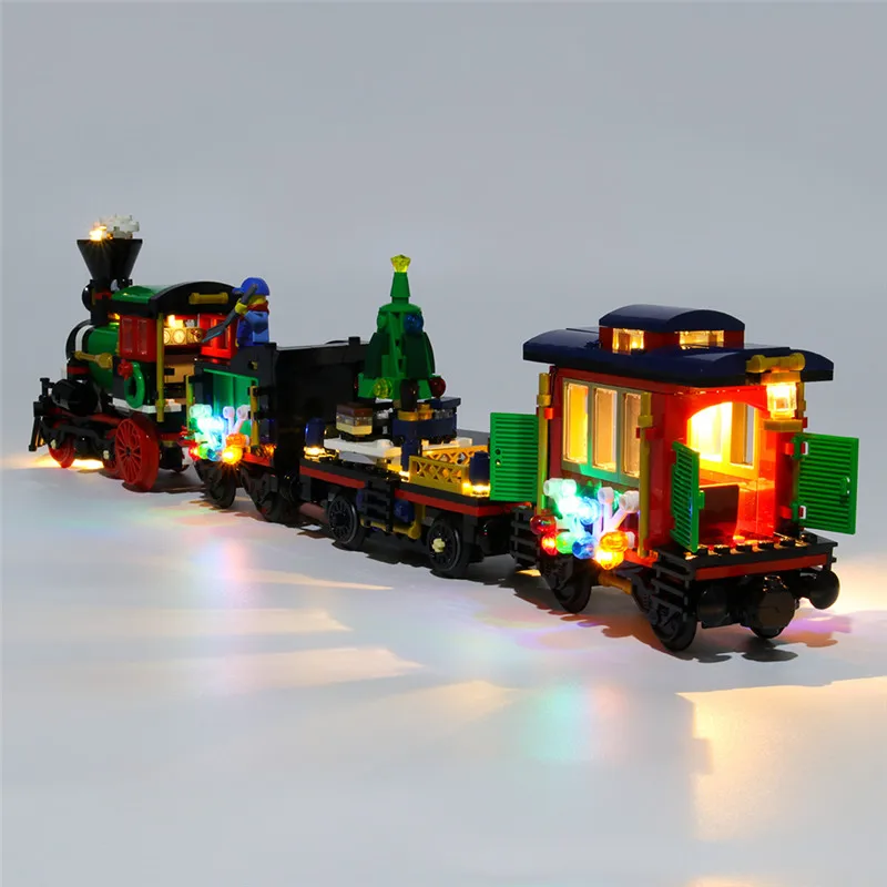 City Lighting Set For 10254 Winter Village Winter Holiday Train Movie Not Include Building Block (Only Led Light Kit)