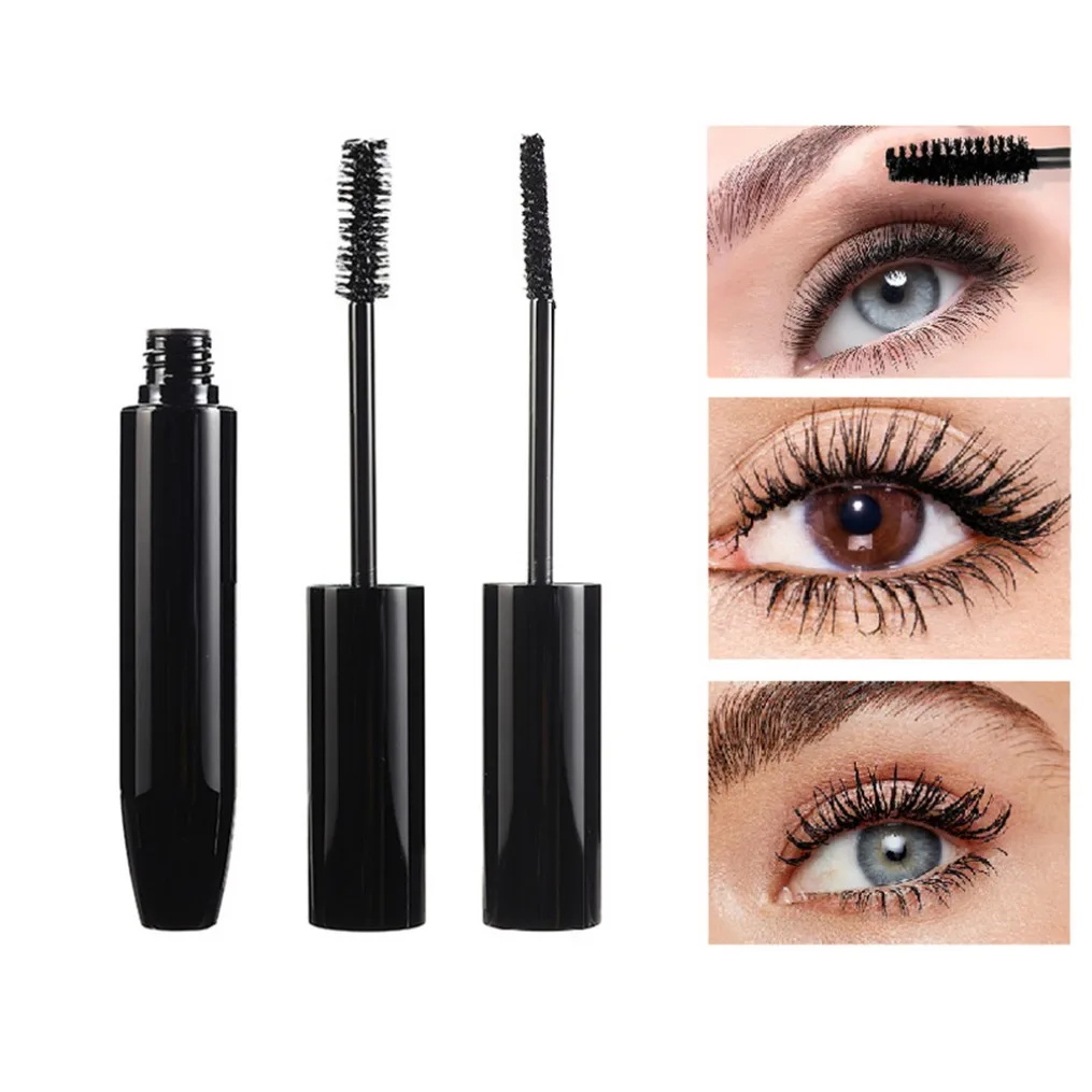 โลโก้ที่กําหนดเองมังสวิรัติ 4D ผ้าไหมเส้นใย Lash Curling มาสคาร่ามาสคาร่ากันน้ําสําหรับขนตาสีดําหนา Eye Lashes แต่งหน้า