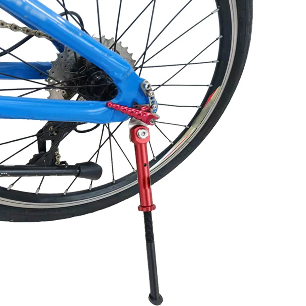 Bicycle Kickstand Sied Parking Rack Aluminum Alloy Adjustable Foot Support For 14/16/18/20 Inch Folding Bike Cycling Accessories