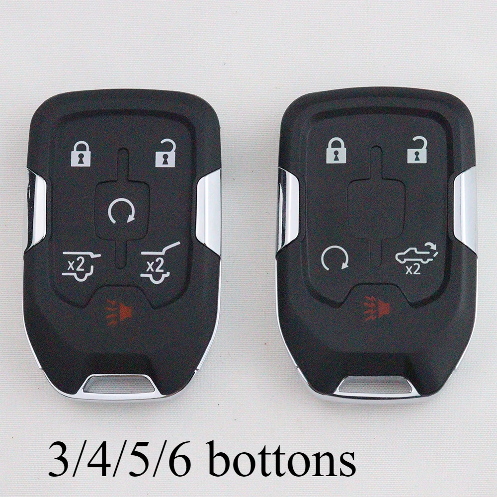 Car Key Fob Case Shell Housing for Chevrolet Tahoe Silverado Suburban Tahoe GMC Sierra Acadia Terrain YUKON 2017 2018 2019