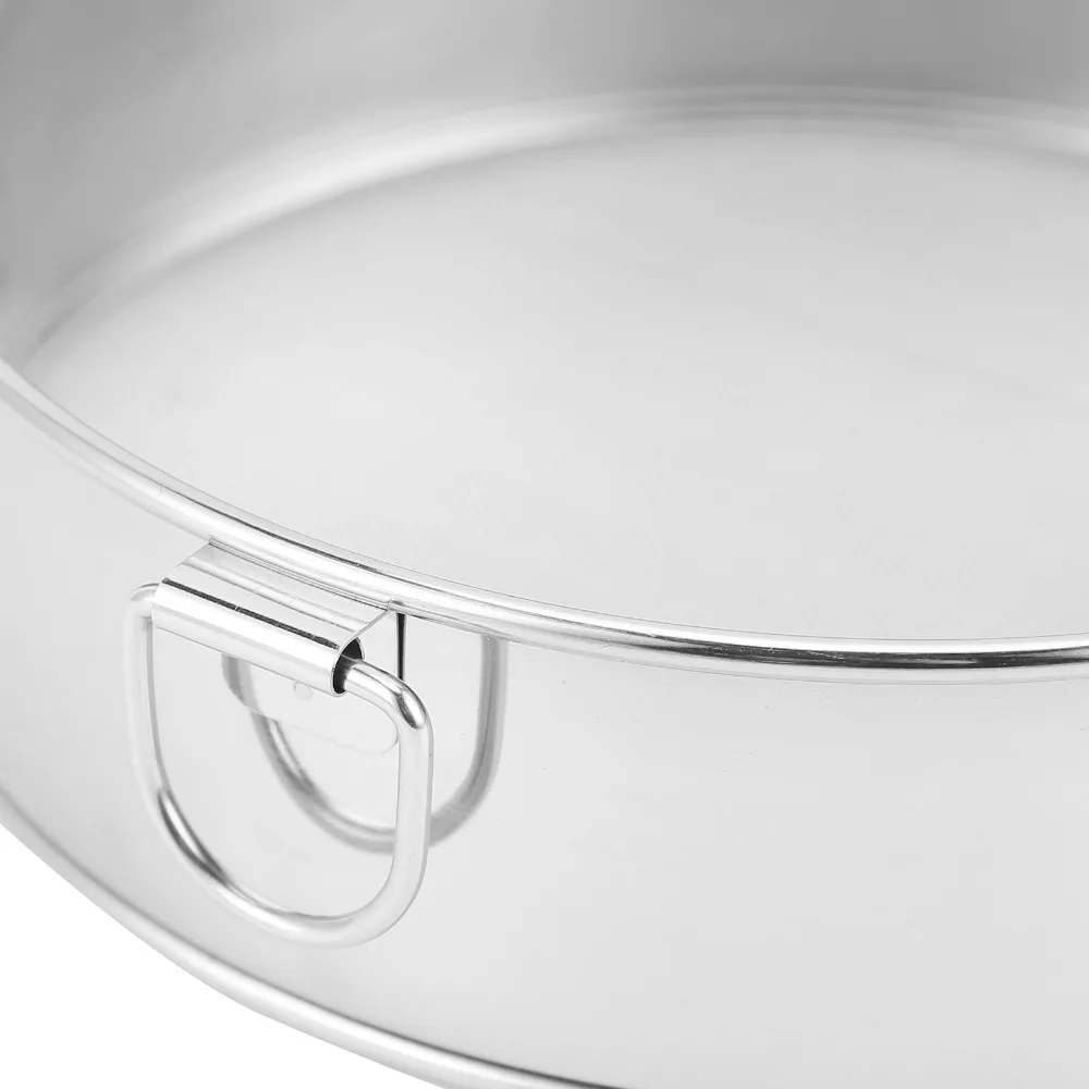 New 304 Stainless Steel Flour Sifter 40 Mesh 60 Mesh Fine Mesh Strainer Round 15cm Baking Sieve Pie Making