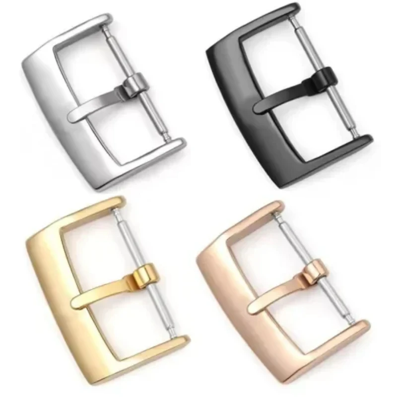 18mm 20mm Stainless Steel Watch Buckle Watch Clasp Accessories Replacement Buckle for Leather Watch Strap With Tool High Quality