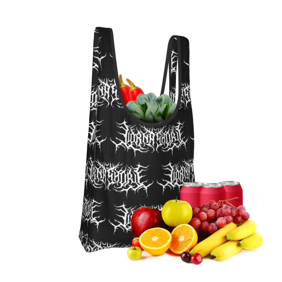 

Lorna Shore Merch Lorna Shore Logo Shopping Bag Portable Tote Bags Foldable Shoulder Shopper Bag Groceries Handbag