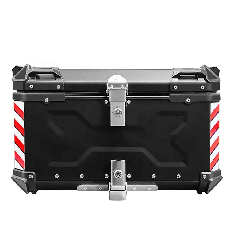 

F2-MOTO 65L customize Black Motorcycle Trunk Aluminum Tail Boxes Top Case for