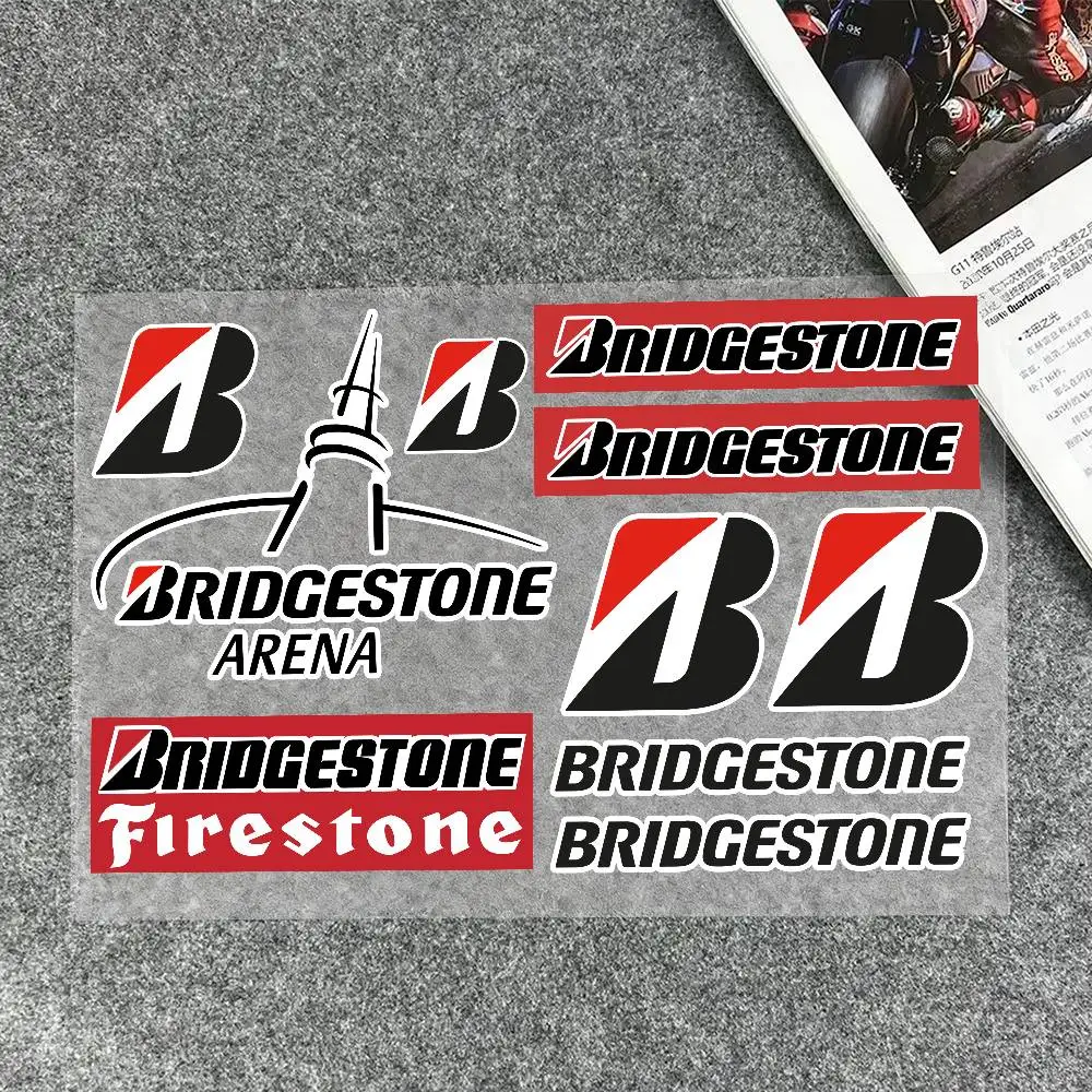 1 Stück Aufkleber für Bridgestone Moto Aufkleber Auto Karosserie Stoßstange Fenster Motorrad Laptop Wände Vinyl Aufkleber Auto Tuning Zubehör