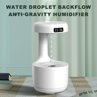 Anti-Gravity Humidifier With LED Display Night Light Desktop Mute Portable Air Humidifier Purification Fog Decor For Office Home