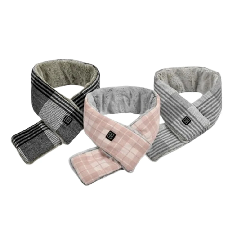 Heating Scarf Electric Heated Scarf Usb Rechargeable Soft Three-Gear Temperature Cold Weather Comfortable