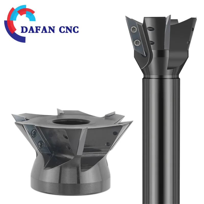Swallowtail Milling Cutter Rod Xcet3004 Milling Cutter Machining Center With Long Blade Cleaning V-groove Dovetail 55°60°75
