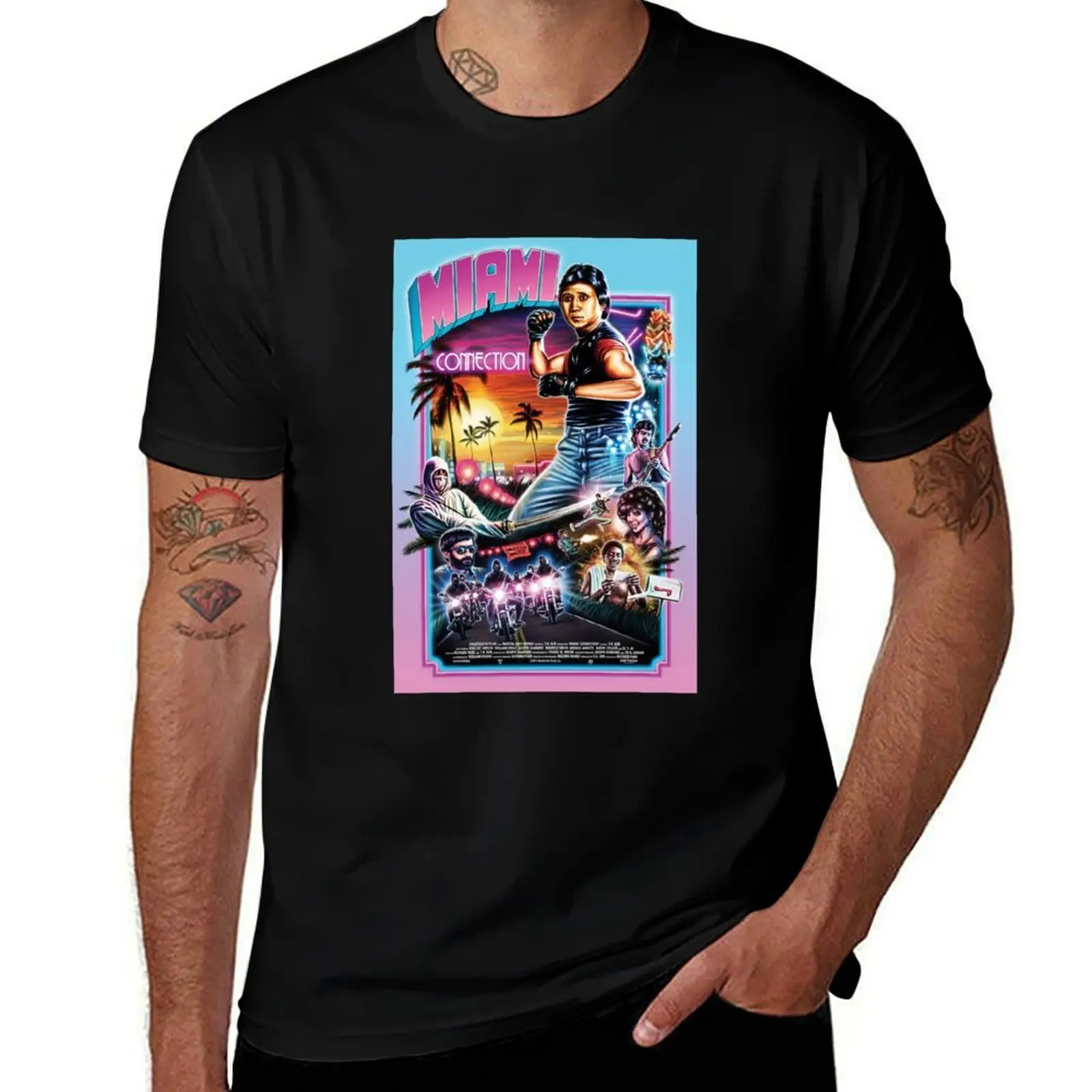 Miami Connection T-Shirt Non-Shrink Basic Cotton T-Shirt
