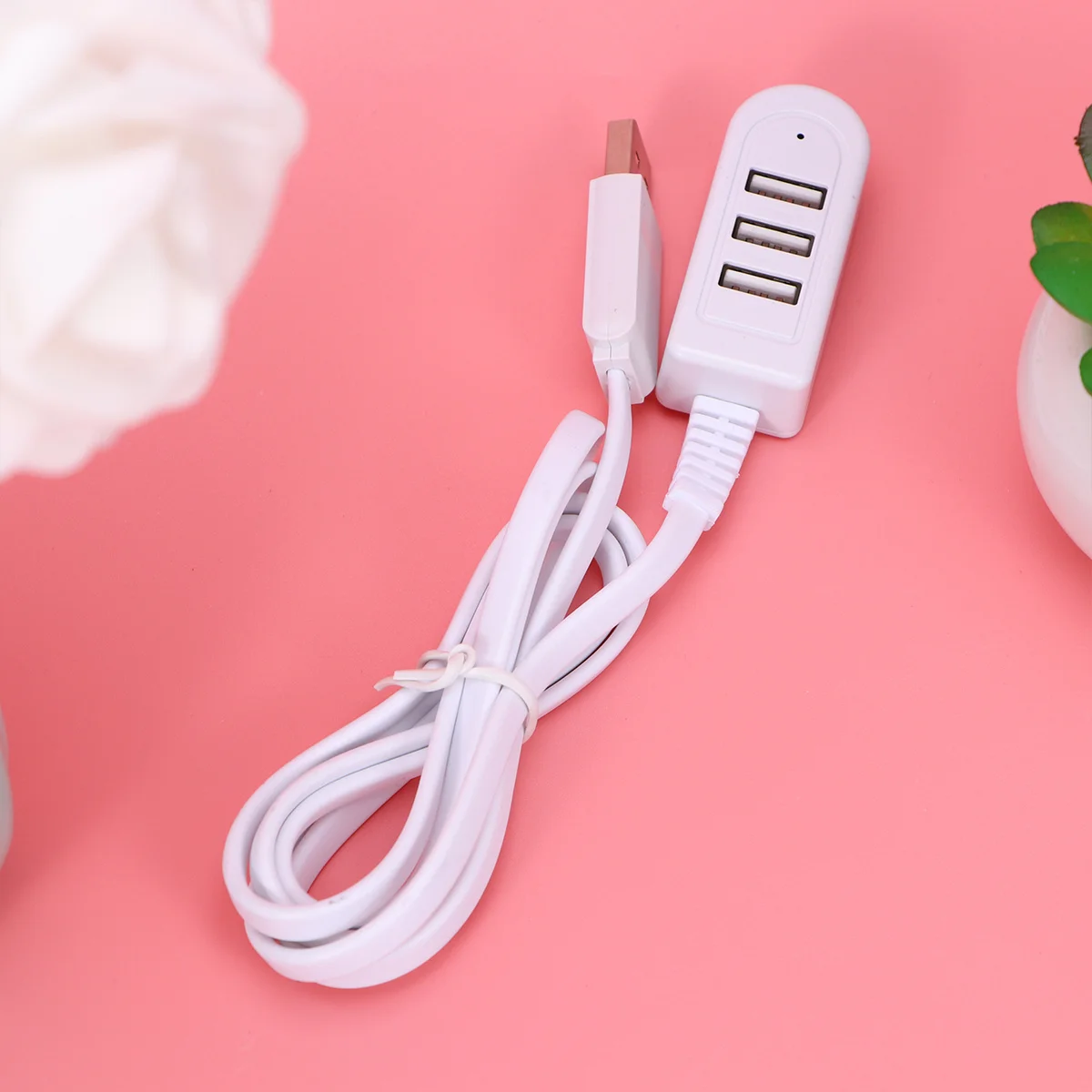 3USB محور متعدد الوظائف 3a محول تمديد خط توسيع متعدد المنافذ محور مدمج صغير محمول 1.2 متر أبيض عالي السرعة