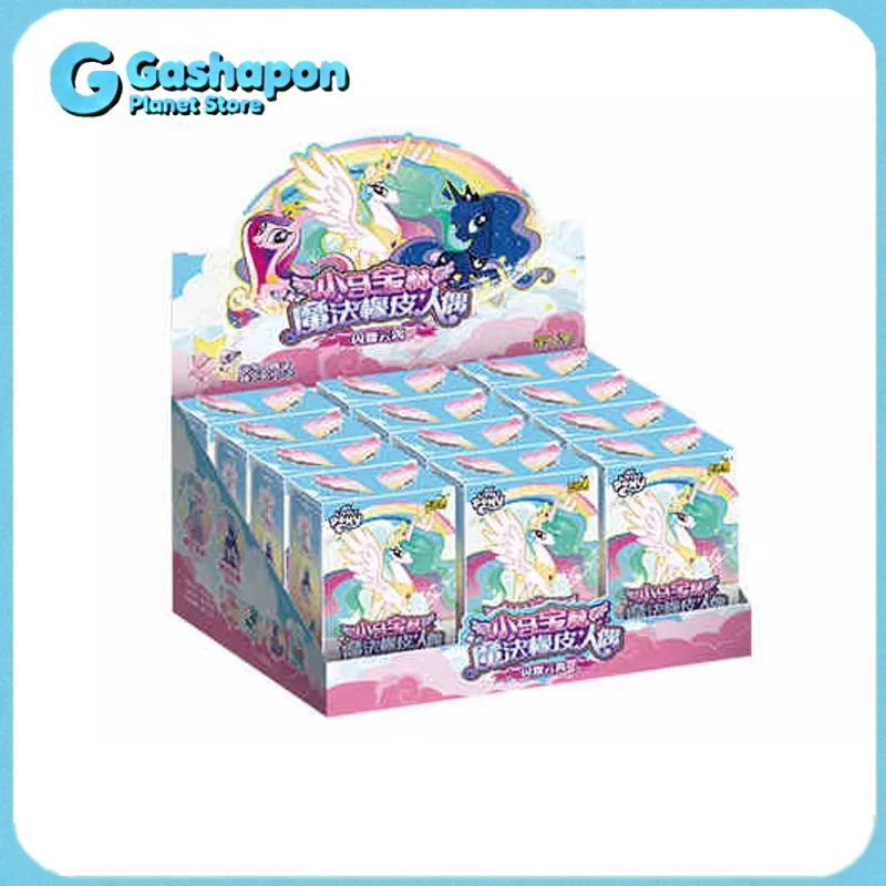 

Волшебная резиновая кукла My Little Pony, слепая коробка, серия «Сияющее небо», игрушка-ластик без чипов, модное коллекционное украшение для рабочего стола, подарок