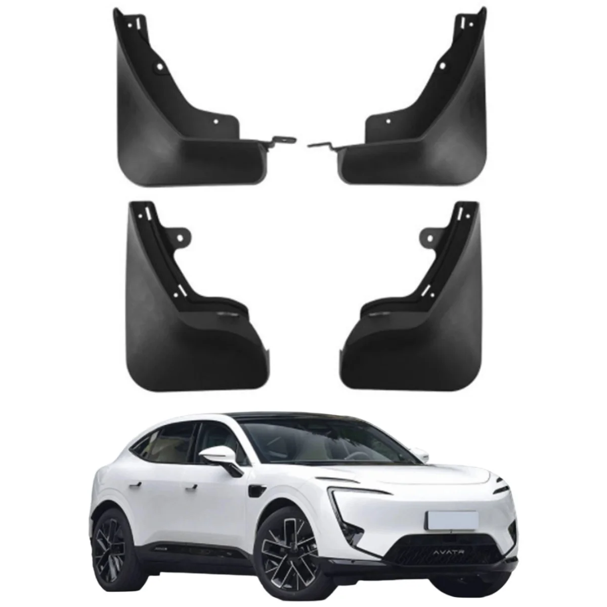 Front Rear Car Fenders For Avatar 11 2024 2025 2026 Black Mudflaps Mud Flare Splash Guards Mudguards Anti-Bump Tools Accessories