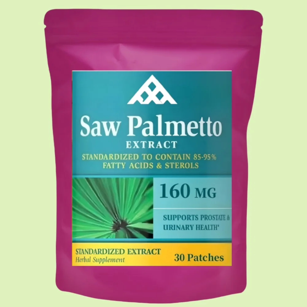 30 Patches Saw Palmetto Transdermal Patches Healthy Prostate Support For Men Urinary Health