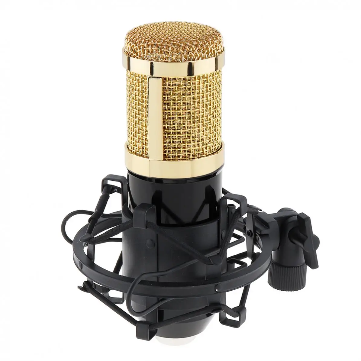 ميكروفون مكثف احترافي للكاريوكي BM 800 مع ذراع حامل وفلتر بوب لأجهزة الكمبيوتر / الاستوديو السلكي / المباشر