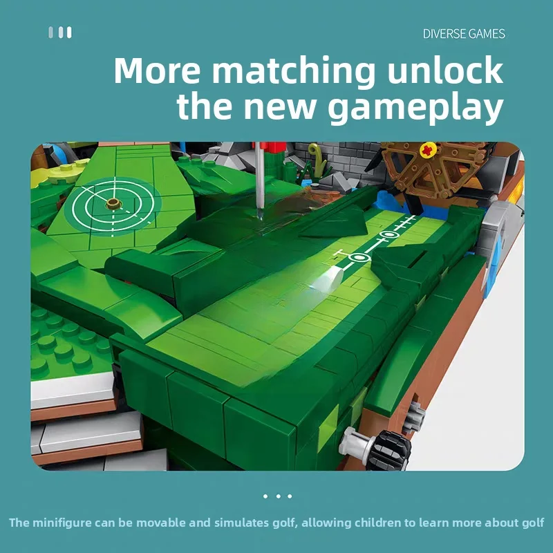 3022PCS New MOC 86017 Golf Resort Course Modular Building Blocks Bricks Educational Puzzle Toy Christmas Gifts For Child