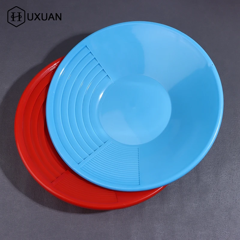 

Plastic Gold Pan With Riffle Design Ergonomic Gold Panning Tool For Gold Mining Metal Detect Outdoor Wash Gold Panning Equipment