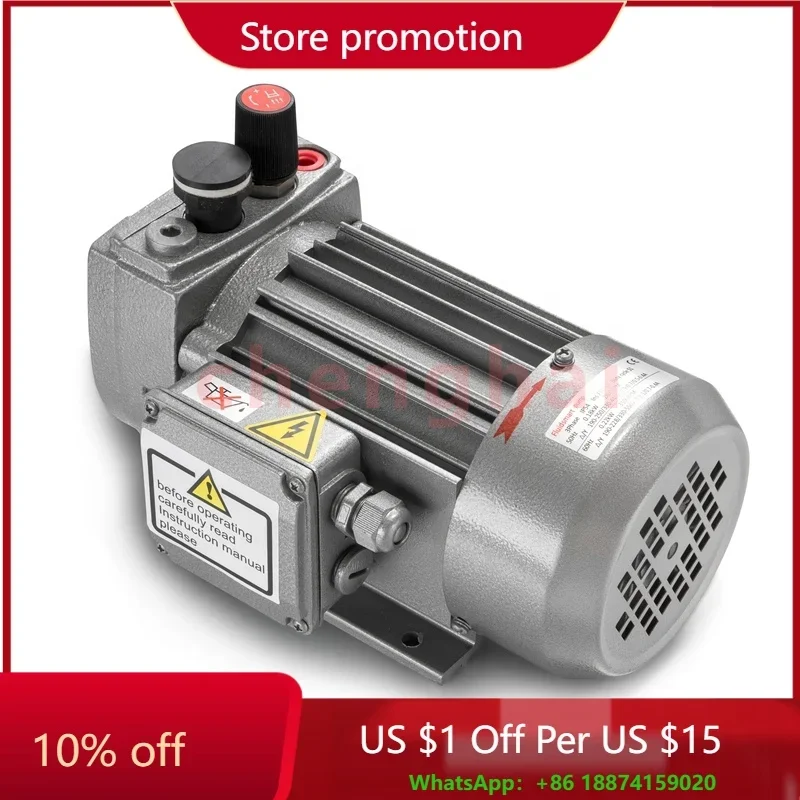 

Hot Sale 4 cubic meters per hour 110V 220VAC 380V Small Value Vacuum Pump single stage Oil Free Electric Micro Rotary Vane Pump