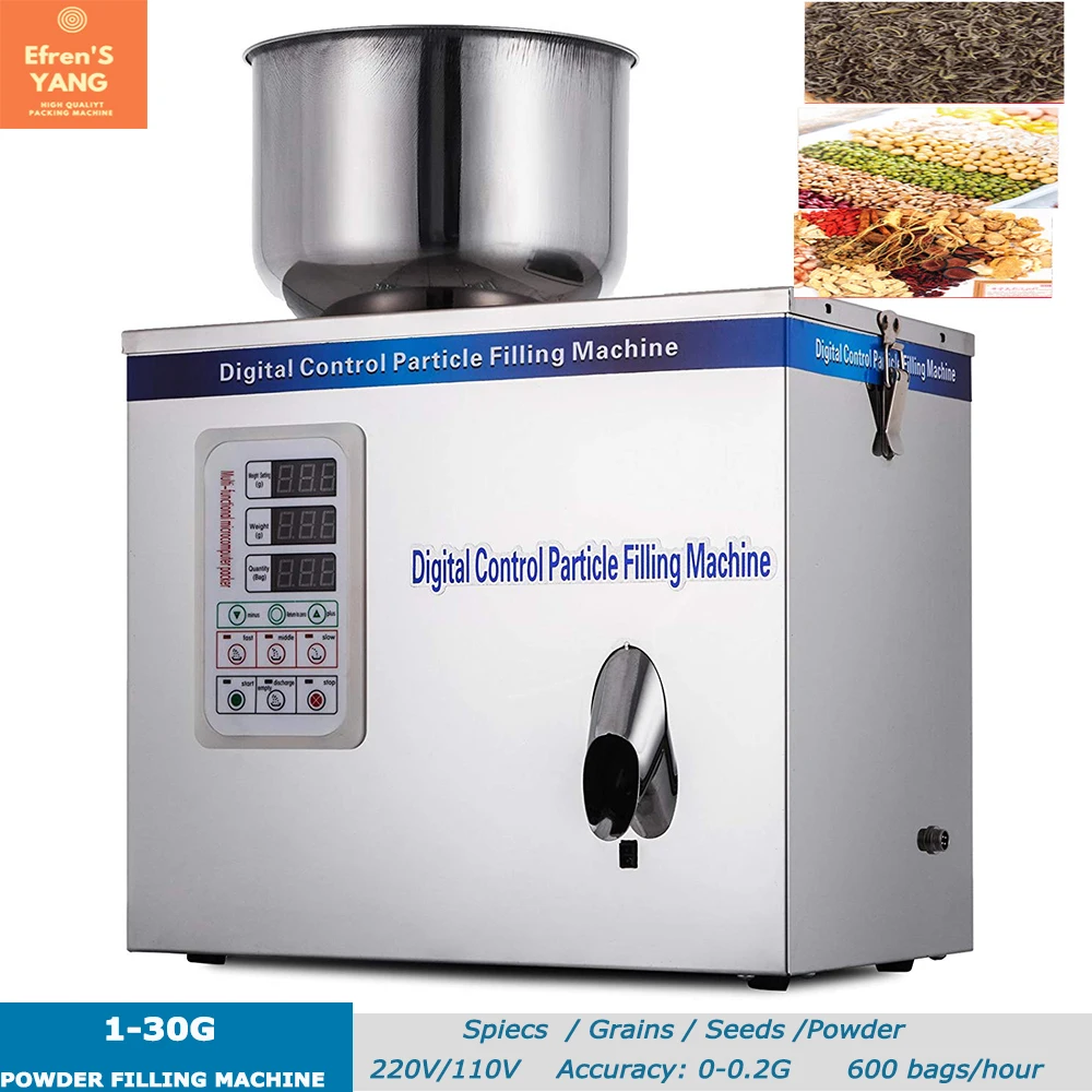 Automatic Grain Granule Particle Powder Food Weighing Filling Machine Sachet Small Tea Bag Sugar Spice Coffee Bean Rice Pouch