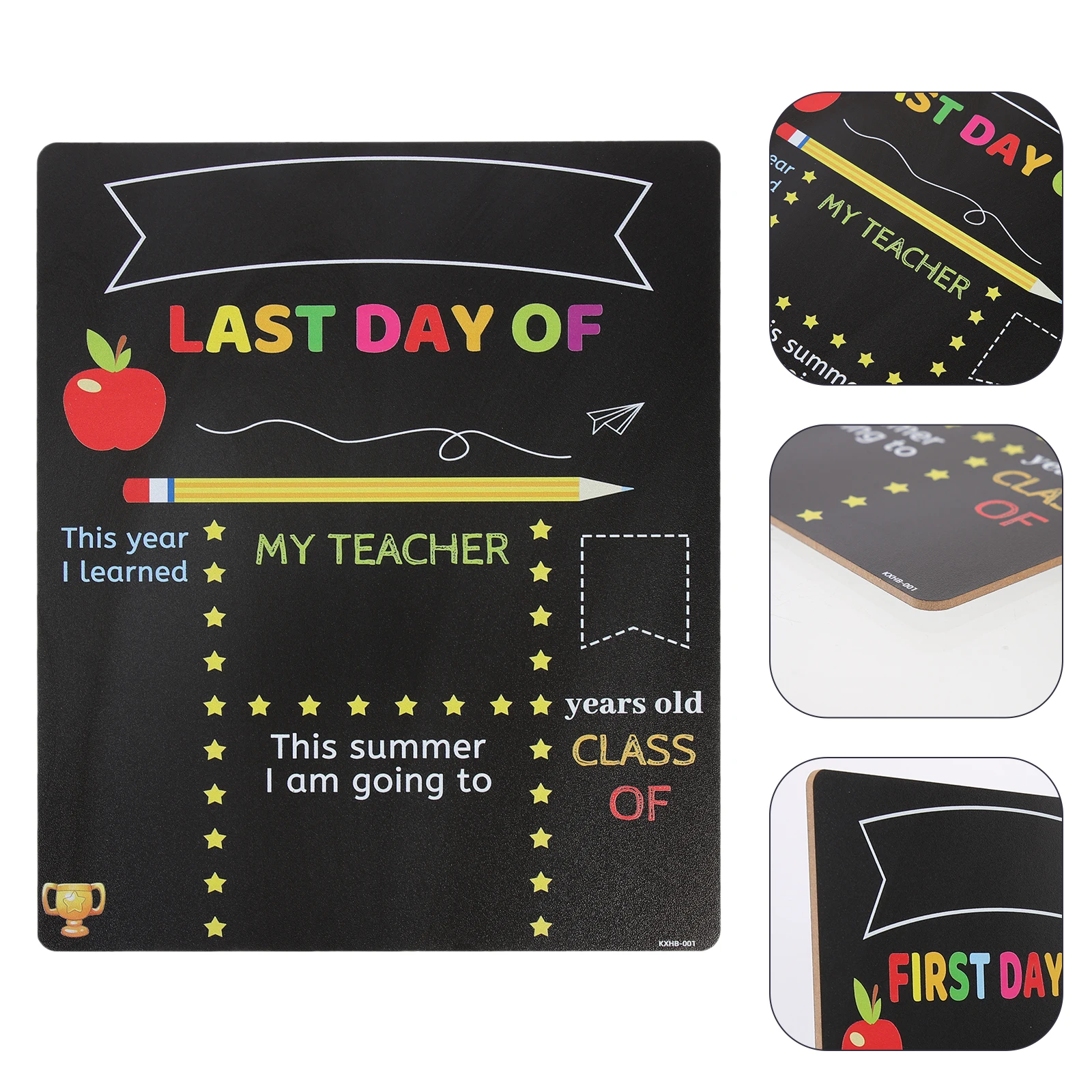 

Dual-Side Chalkboard Erasable For School Back-To-School Season Multi-Function Lightweight Wear-Resistant Blackboard