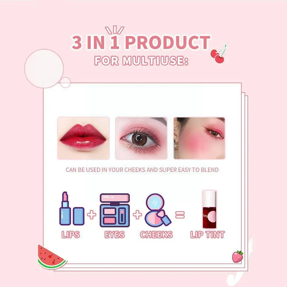 Rossetto liquido fard Waterproof Lip Tint Dyeing Beauty Long-Lasting Plump Makeup Makeup Lip Stain Lip coreano Sexy U3D2