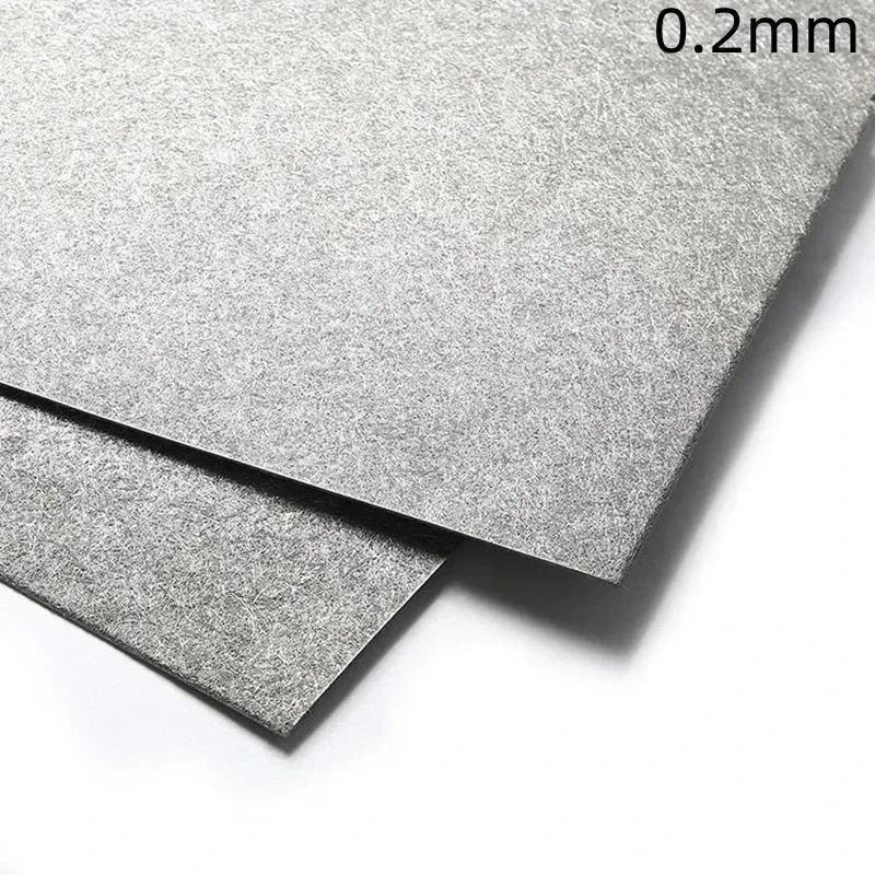 Fuel Cell Pure Ti Fibers Felt Fiber Felt 100x100mmx0.20mm