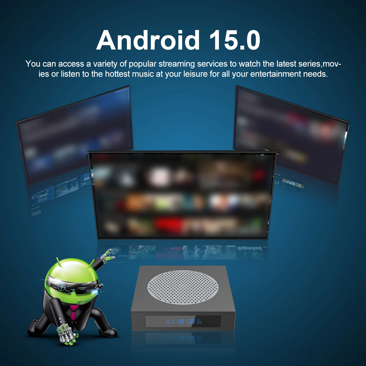 NEW TV Box TOPLEO Z3 2+16GB Android 15 8K H.265 Decode Quad-Core Voice Remote Dual WiFi BT5.0 Media Player for Netflix & YouTube
